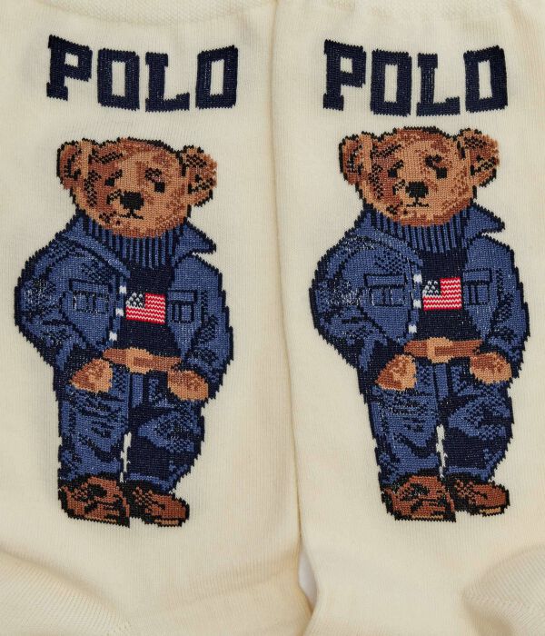 Носки Американский медведь Polo Ralph Lauren, экрю — фото 3