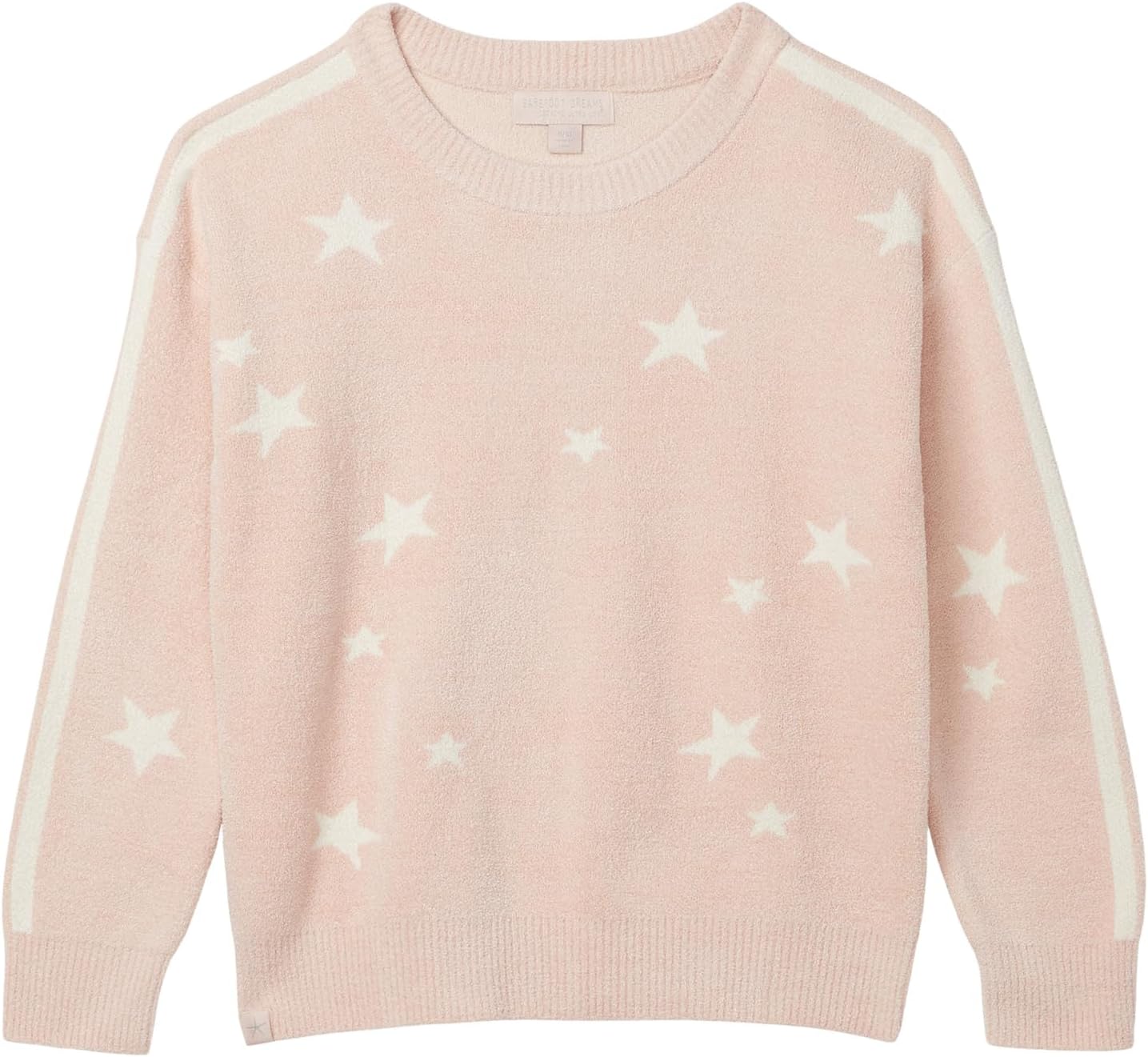 

Свитер Barefoot Dreams Kids Cozychic Ultra Lite Youth Star Pullover, Dusty/Rose Cream