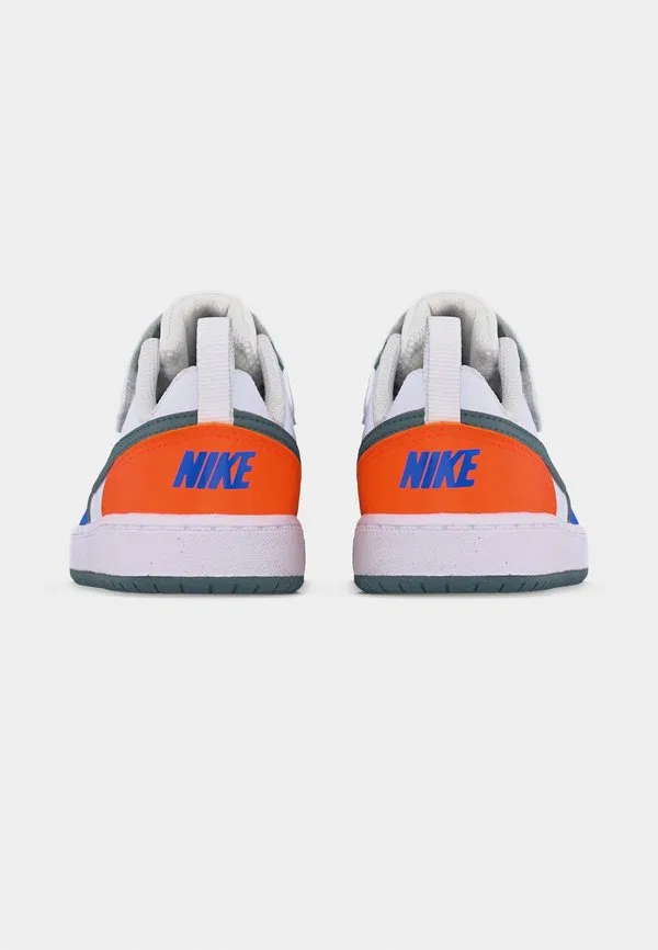 Кроссовки court borough recraft Nike Sportswear, White/Mineral Slate/Malachite/Blue Crystal/Total Orange — фото 4