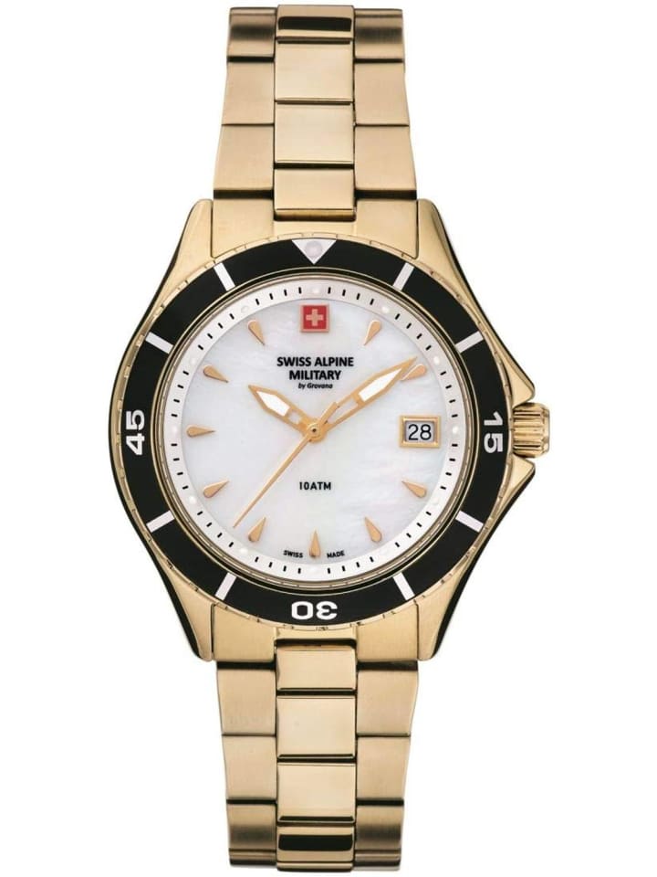 

Swiss Alpine Military by Grovana Швейцарские часы 7740 золотистого цвета