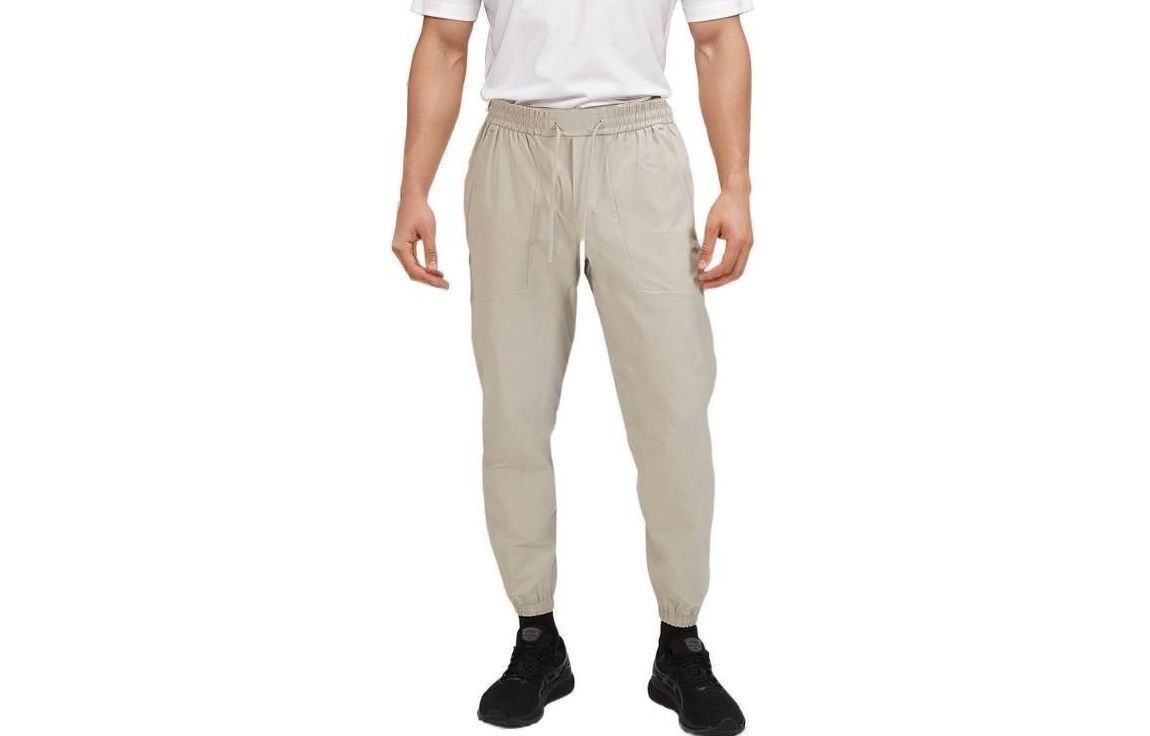 

Коллекция License To Train Вязаные спортивные штаны мужские Lululemon, Смешанный цвет Экрю/HDBO