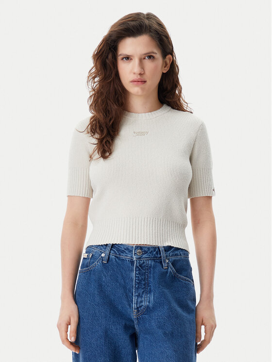 

Свитер обычного кроя DW0DW20380 Tommy Jeans, бежевый