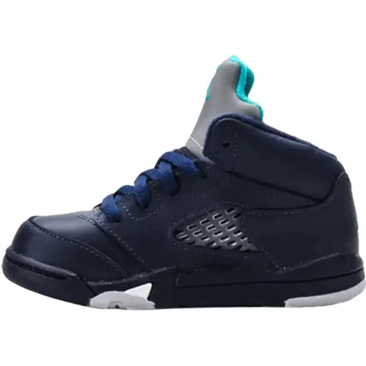 

Jordan Детские кроссовки Air 5 Mid Top темно-синего цвета для младенцев и малышей