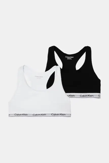Бюстгальтер хлопковый 2 шт Calvin Klein Underwear, черный