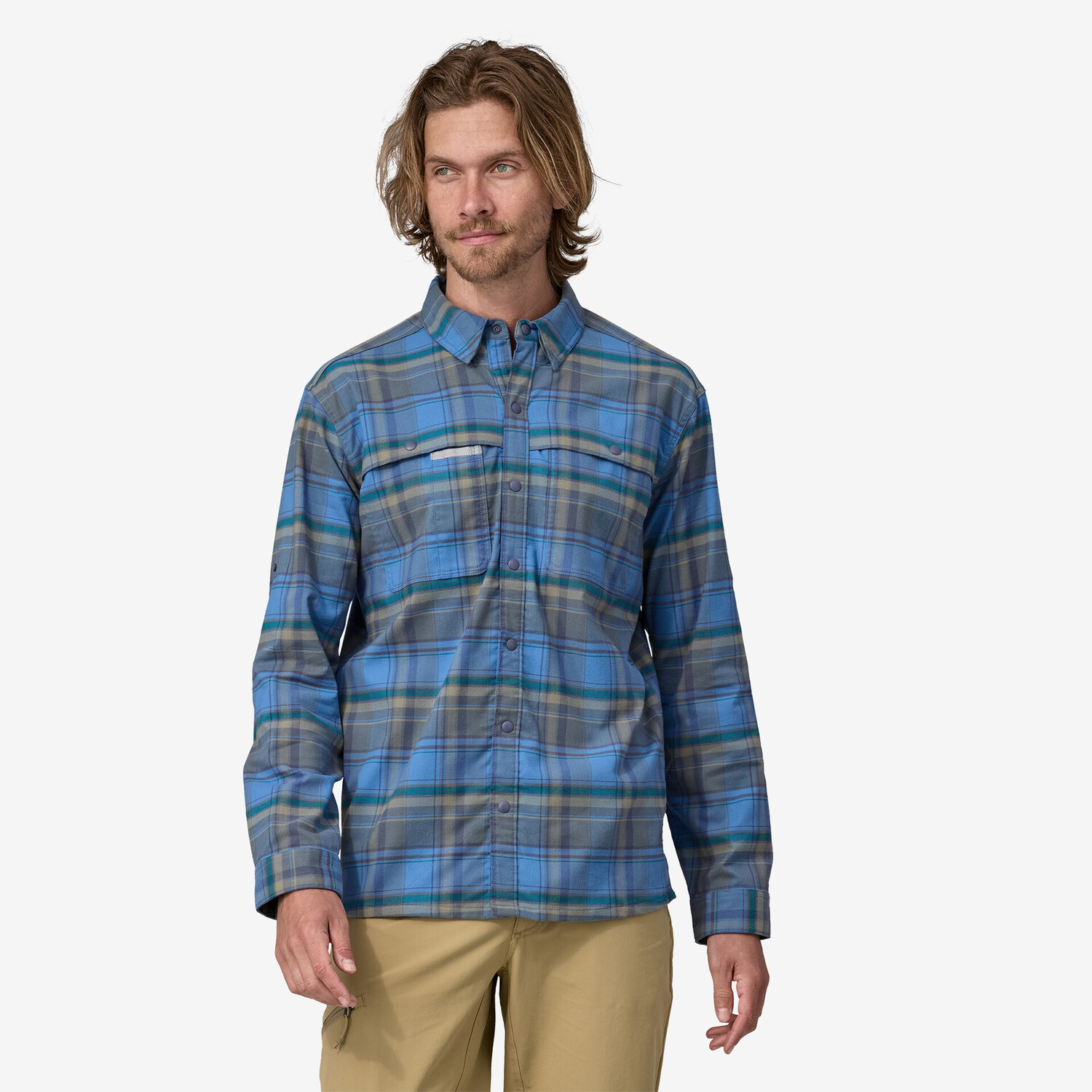 Мужская эластичная рубашка с ранней посадкой Patagonia, цвет Classic Tan — фото 2
