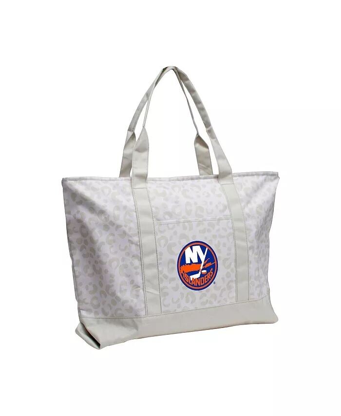 

Сумка-тоут New York Islanders с леопардовым узором Logo Brands, белый