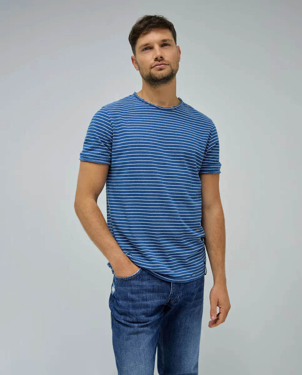 

Мужская синяя футболка с короткими рукавами Salsa Jeans, синий
