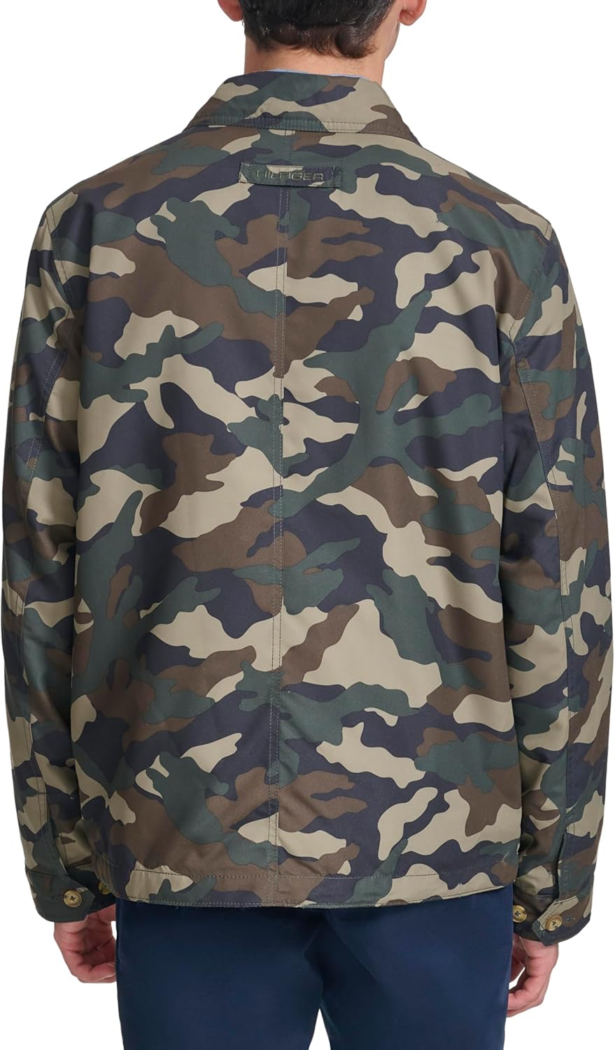 Легкая мужская куртка для гольфа Tommy Hilfiger из микротвила на молнии (стандартные размеры, а также для больших и высоких), Camouflage — фото 4