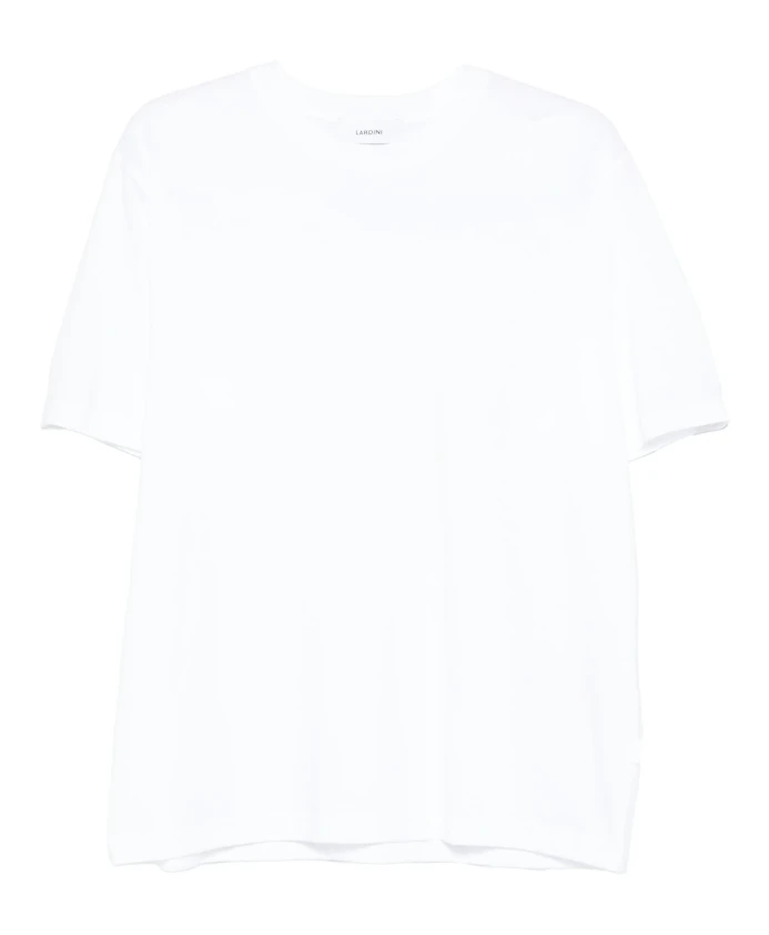 

Белая футболка с круглым вырезом, 100% хлопок. Lardini, белый