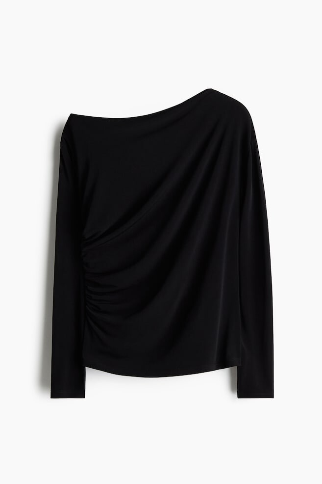 

Асимметричная рубашка H&M, черный