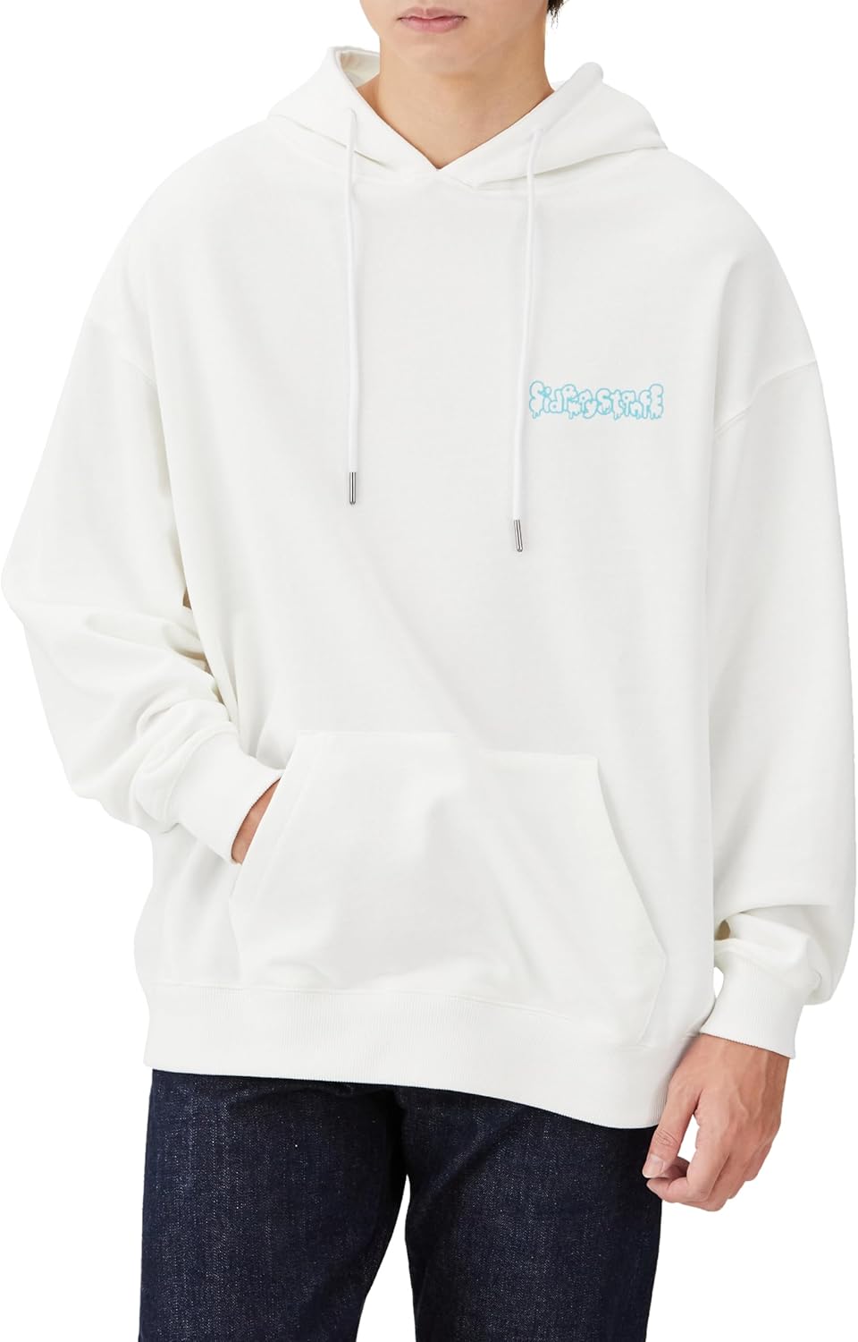 

Худи Inprobes 70181 для мужчин (SIDEWAYSTANCE) из флиса с принтом «Инь-Ян и мороженое» Improves, белый