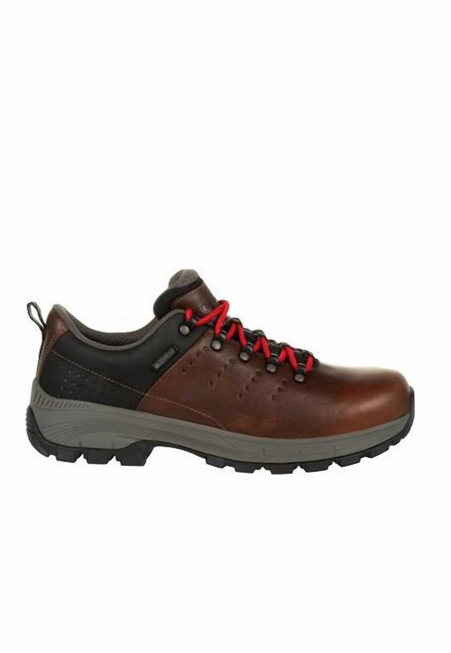 

Водонепроницаемые оксфорды Eagle Trail Alloy Toe - Широкая ширина, коричневый цвет Georgia Boot