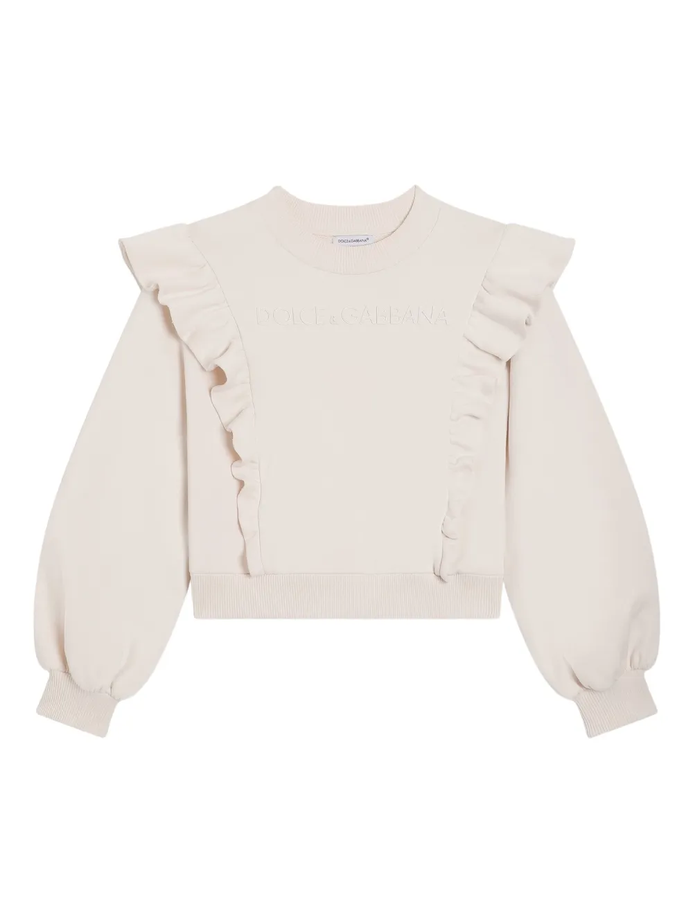 

Толстовка с оборками Dolce & Gabbana Kids, розовый