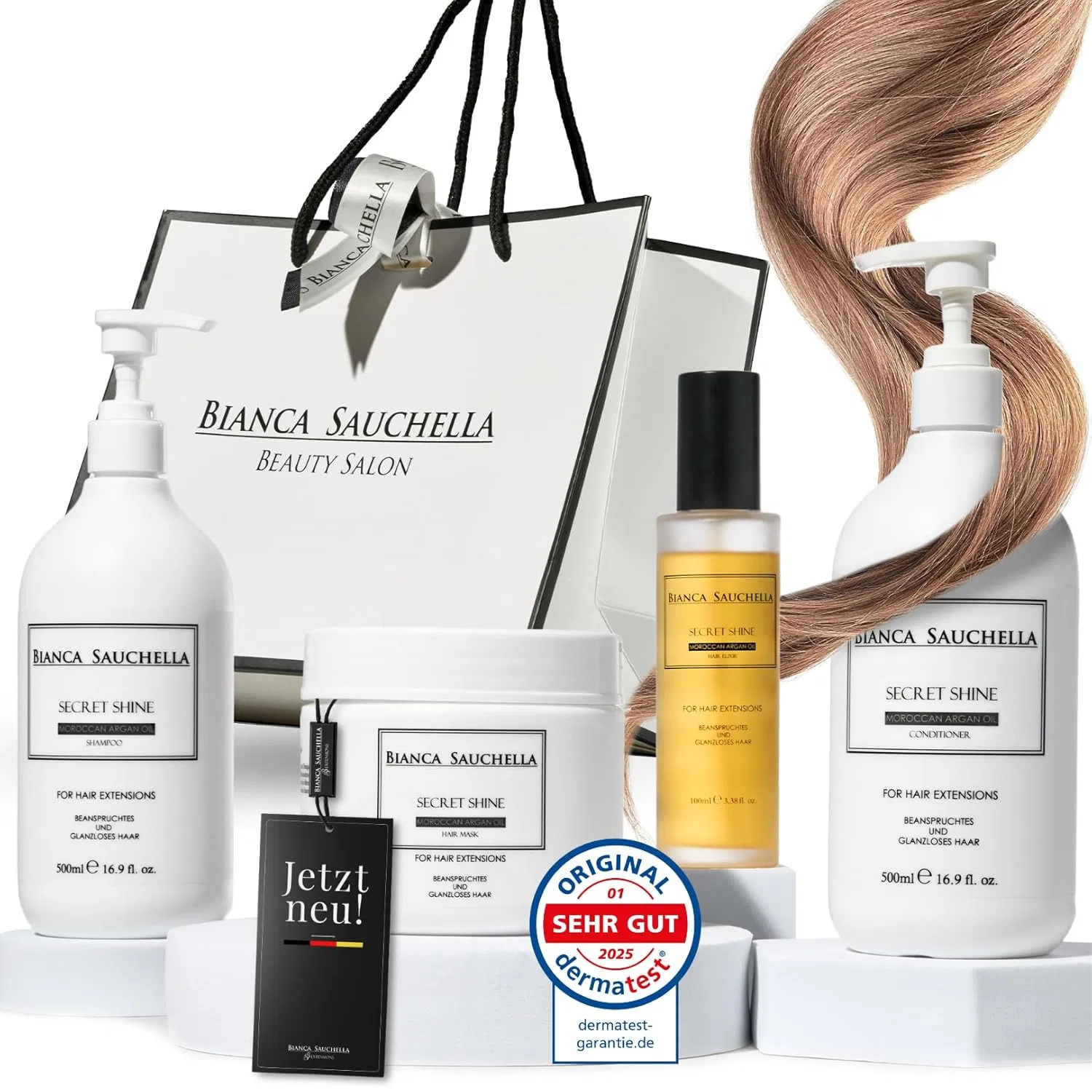 Набор Secret Shine с аргановым маслом, коллагеном и витамином B3 Bianca Sauchella