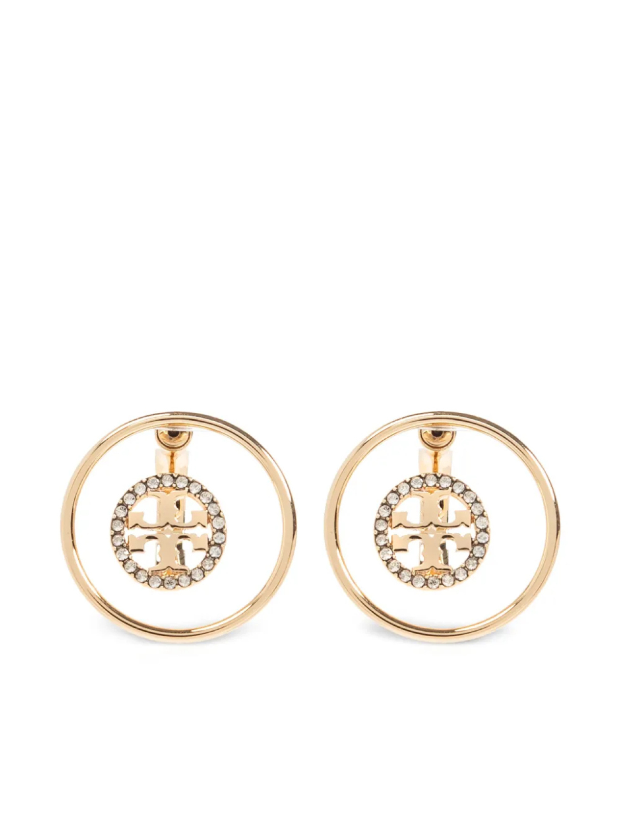 

Серьги с логотипом Tory Burch, золотой