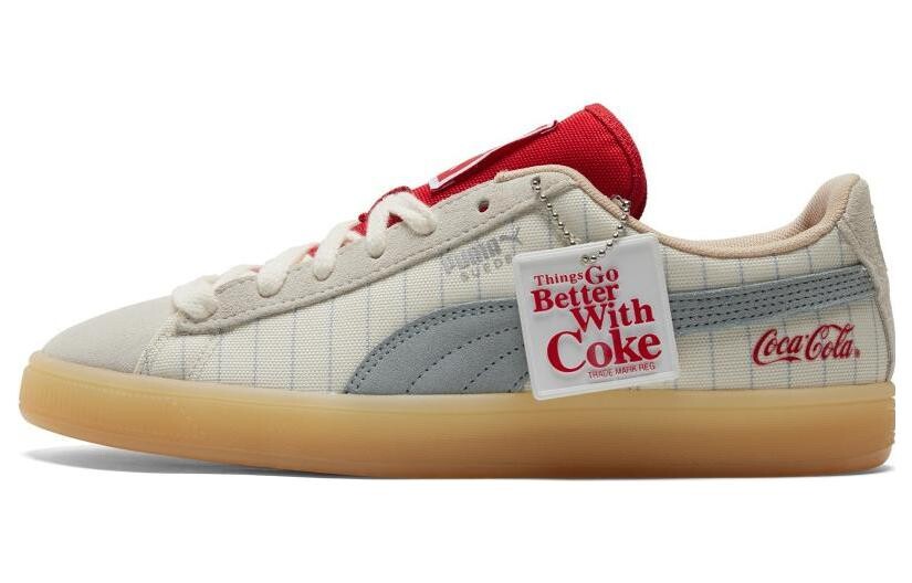 

Кроссовки PUMA Suede Coca Cola White, Серый, Кроссовки PUMA Suede Coca Cola White