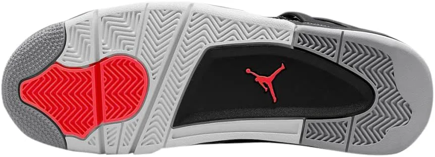 Мужские кроссовки Nike Jordan 4 Retro, размер, темно-серый/красный/черный — фото 3