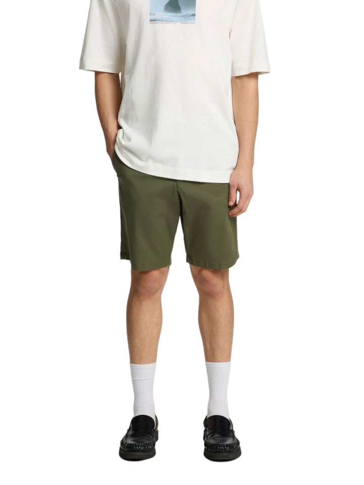 

Тканевые шорты SELECTED HOMME, зеленый