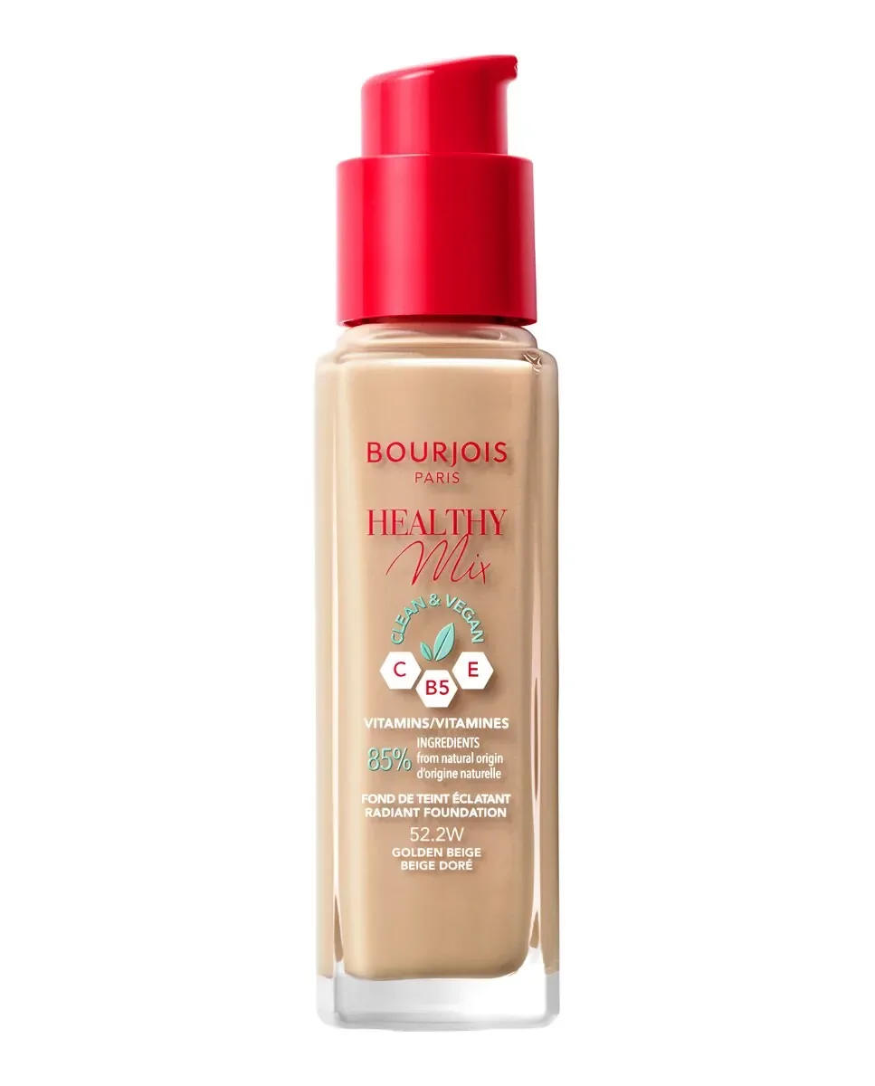 Тональная основа Healthy Mix Clean & Vegan Bourjois, 52,2 - Golden Beige — фото 2