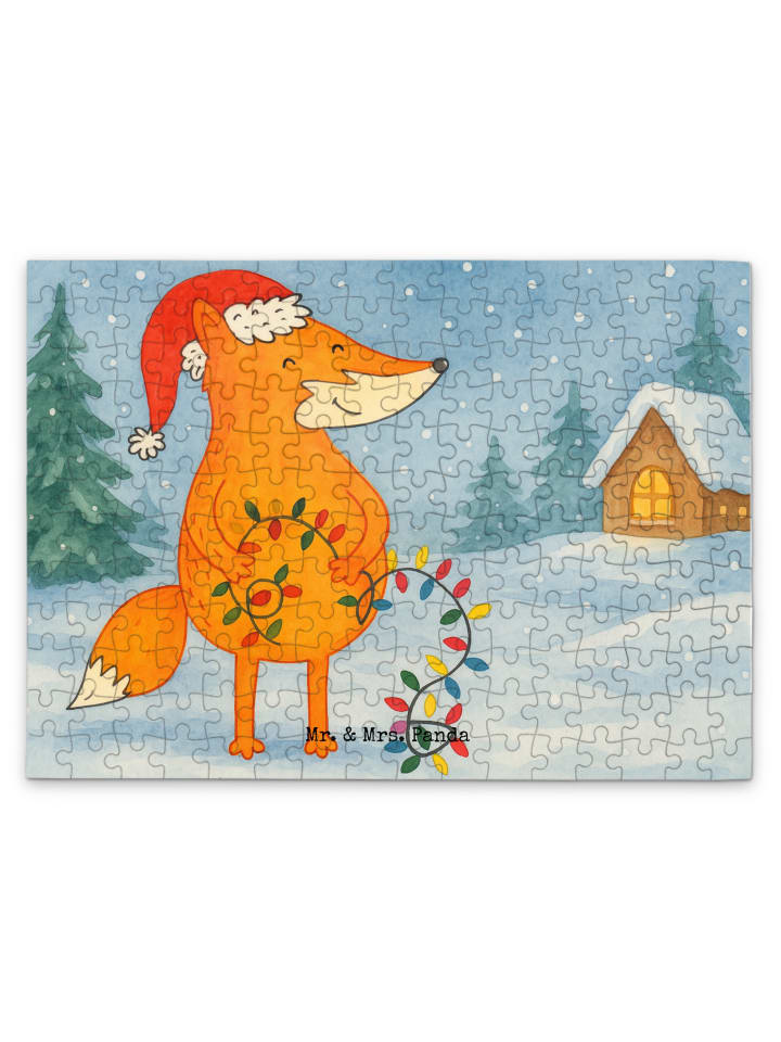 

Mr. & Mrs. Panda Дизайн рождественской головоломки «Лиса» без надписей белым цветом