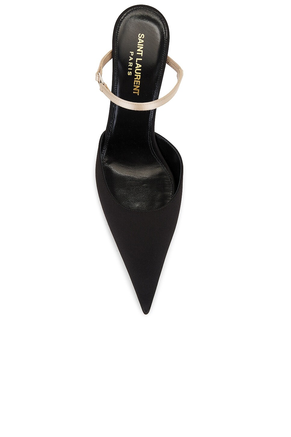 Мюли женские Killer Mule Saint Laurent, цвет Nero & Partridge Pink — фото 4