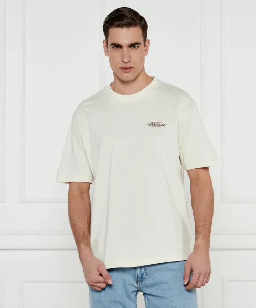 

Американская футболка Oversize fit Guess Jeans, бежевый
