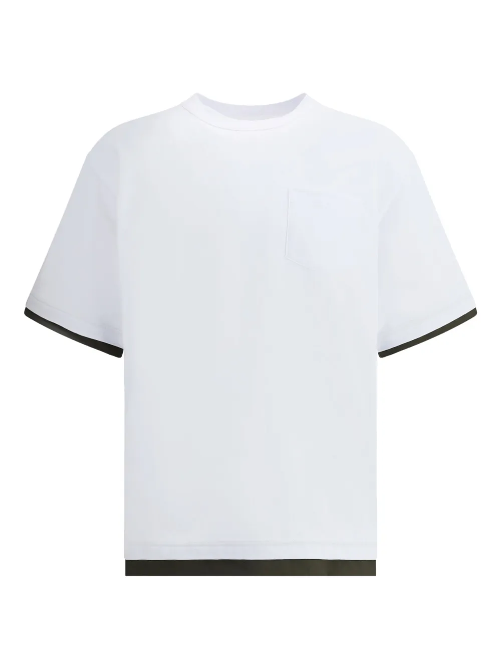 

Футболка из джерси с карманами SACAI, белый