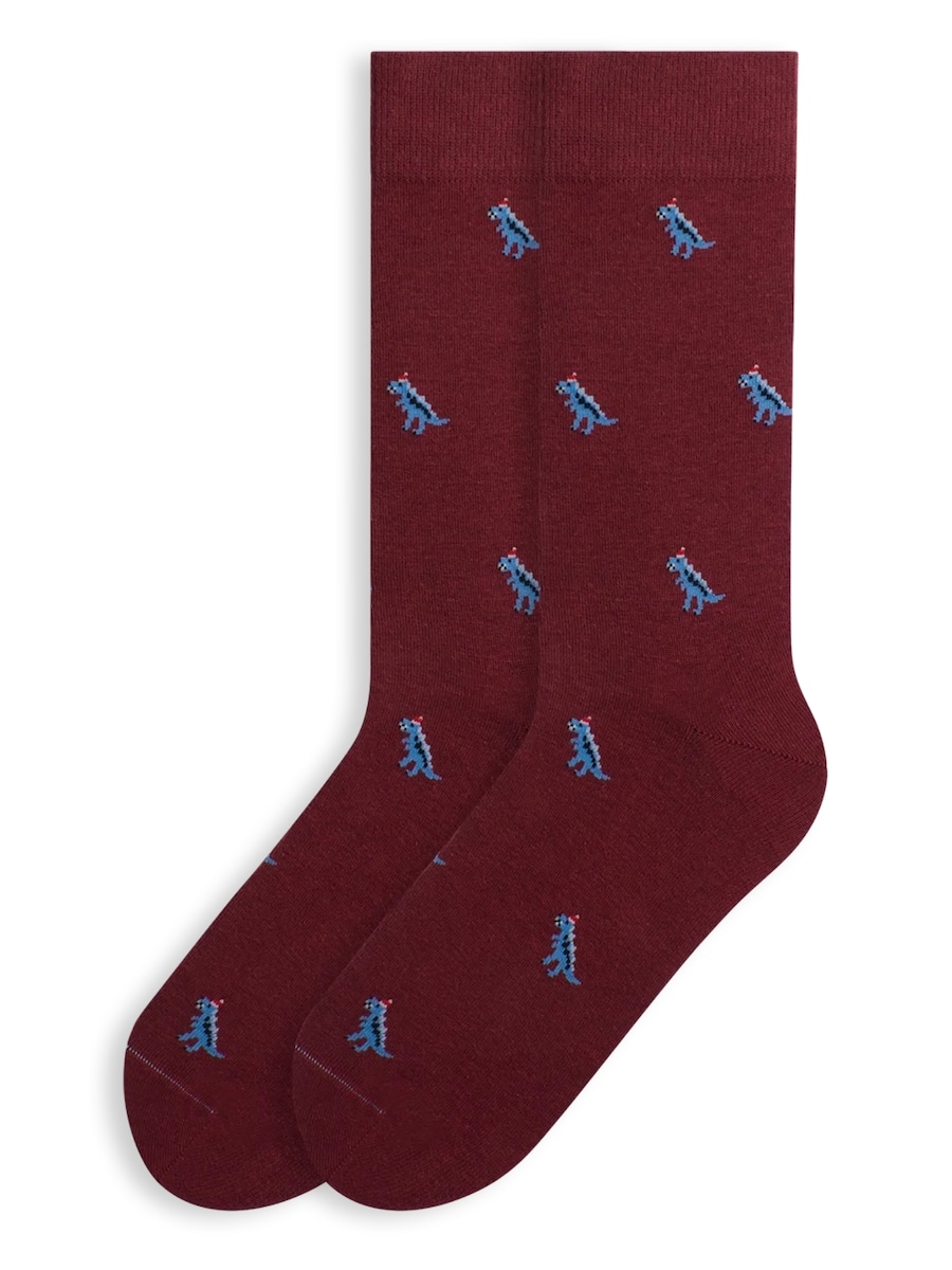 

Носки Von Jungfeld mit Weihnachtsmotiven, бордовый