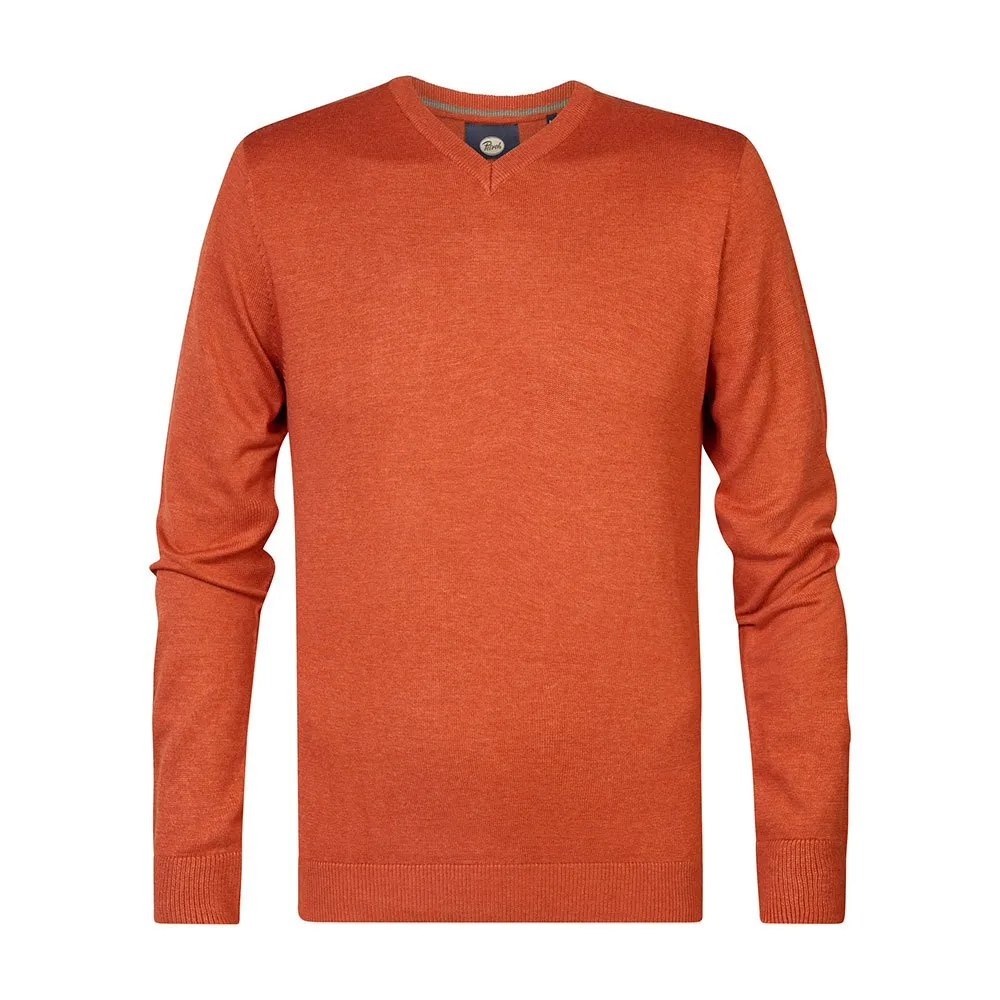 

Свитер Petrol Industries M-3040-KWV200 v neck, оранжевый