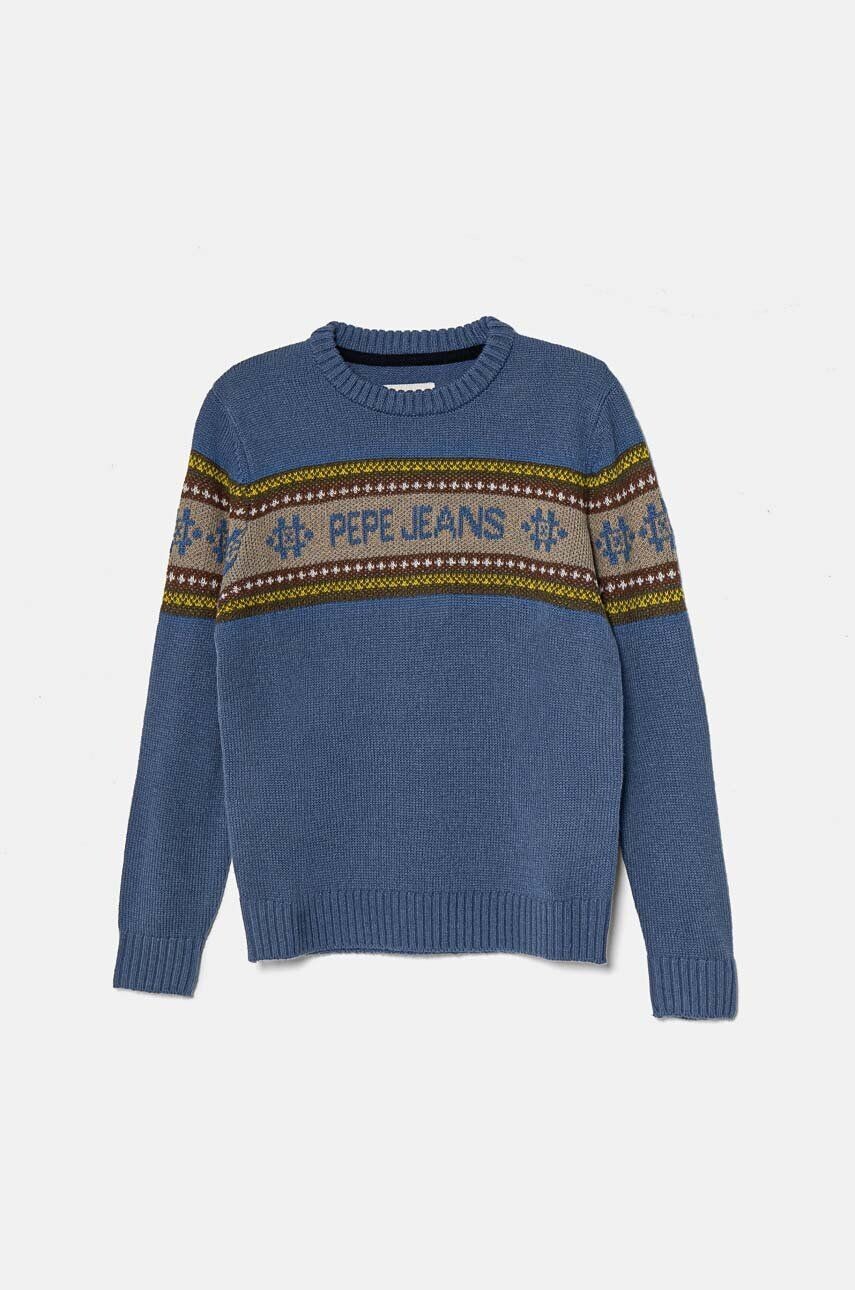 

Детский свитер Pepe Jeans из смесовой шерсти DEAN, синий