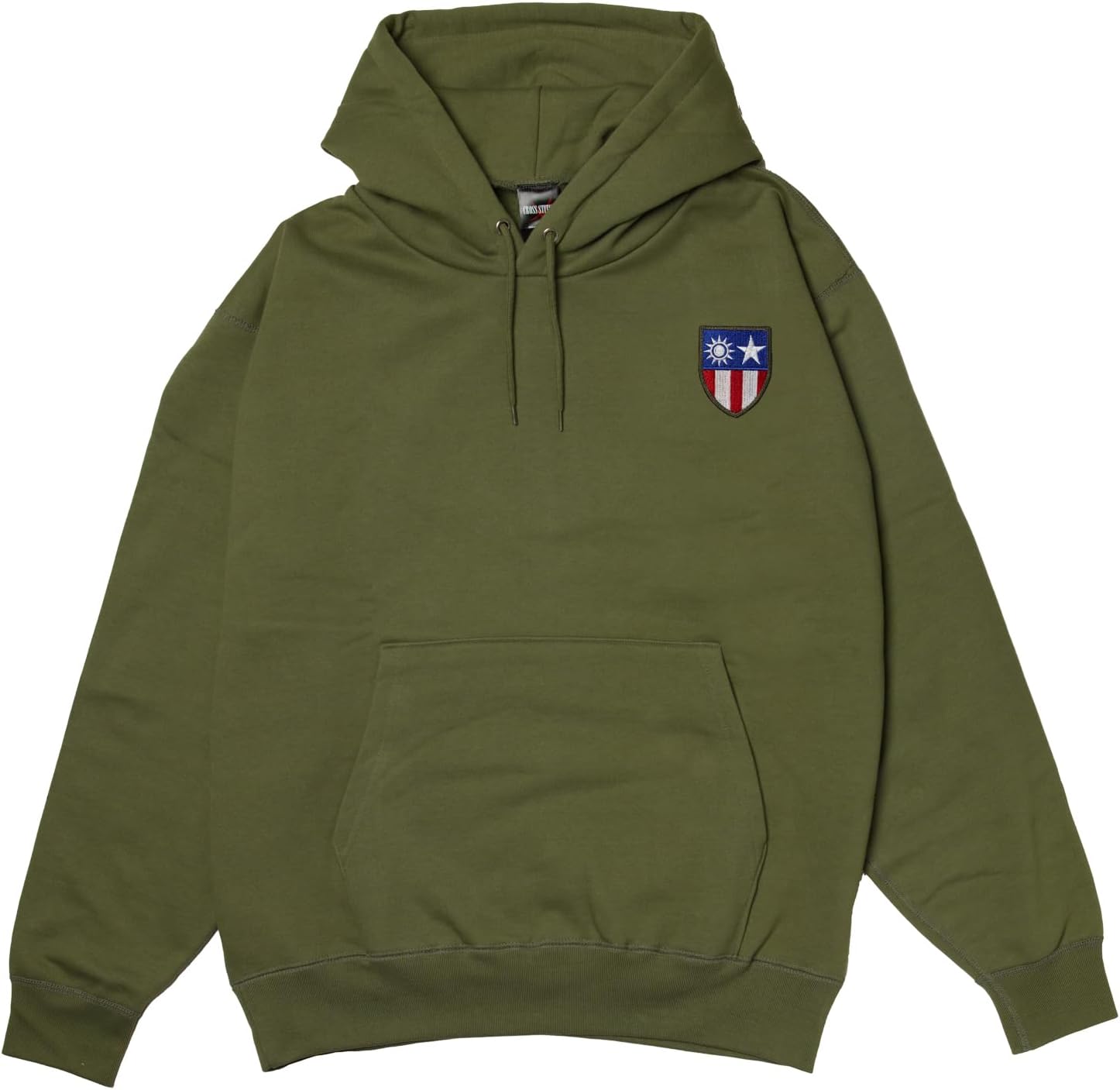 

Толстовка с капюшоном в стиле F, нашивка с гербом армии США, на флисовой подкладке, без капюшона, оливково-зеленый цвет F-Style