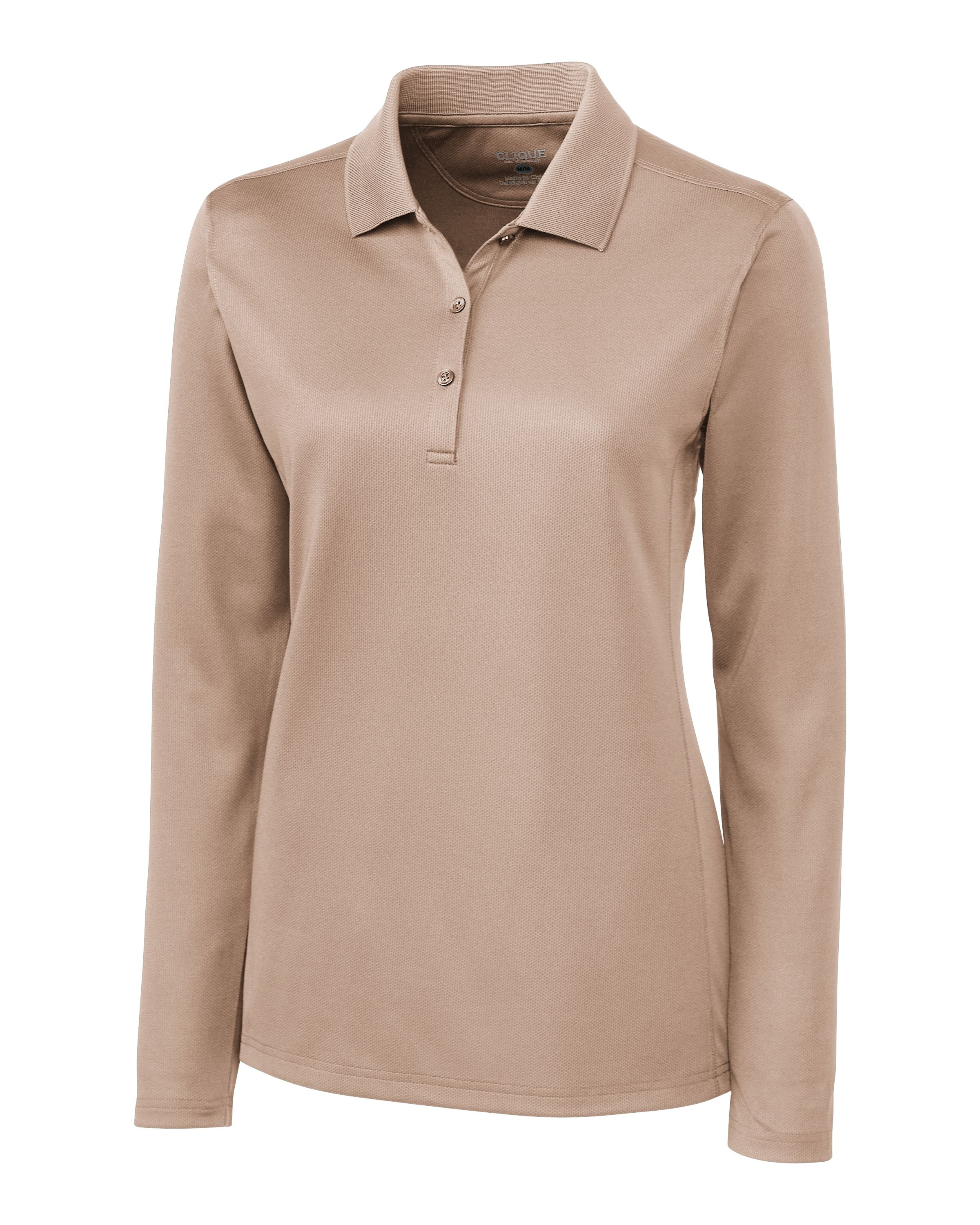 

Рубашка поло Clique L/S Ice Lady Pique, светло-бежевый