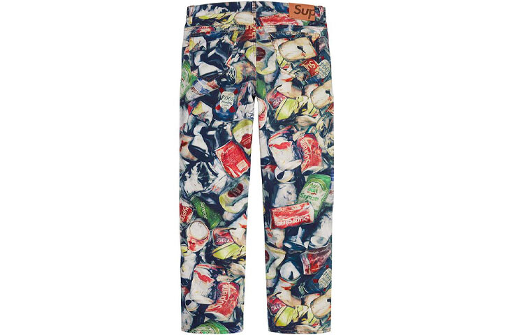 SS21 Джинсы унисекс многоцветные Supreme, цвет Multicolor — фото 2