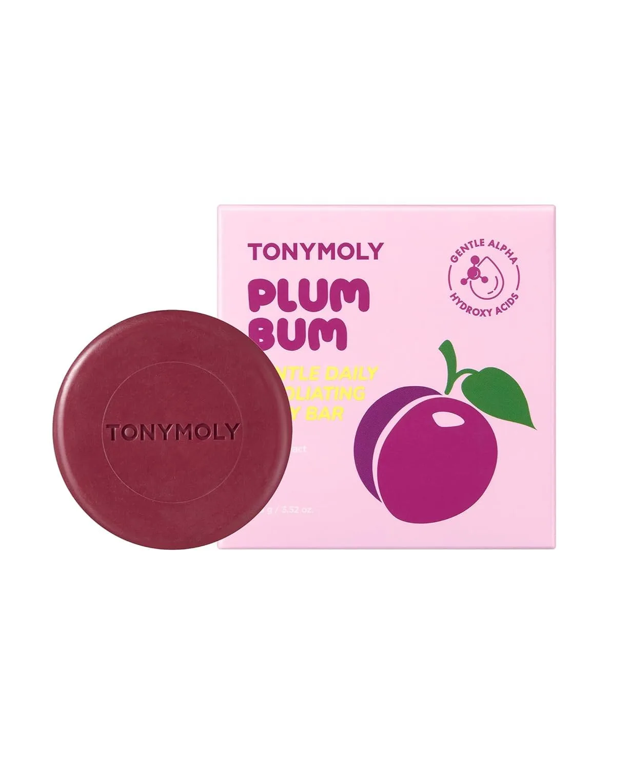 Набор для ухода за телом TONYMOLY Plum Bum: отшелушивающее мыло для тела с AHA-кислотами, экстрактом сливы и центеллы азиатской + самонагревающаяся корректирующая маска для гладкой и упругой кожи. — фото 3