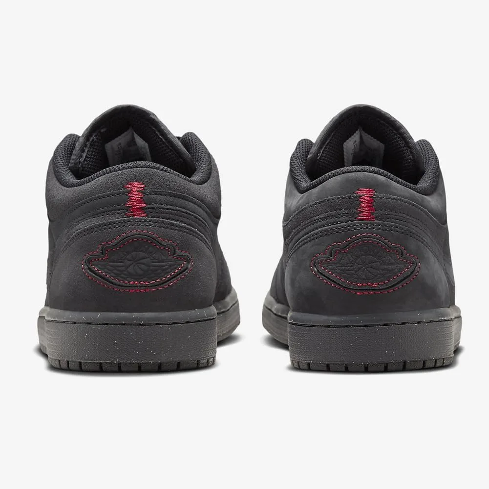 Мужские баскетбольные кроссовки Nike Air Jordan 1 Low, черный/красный/серый — фото 3