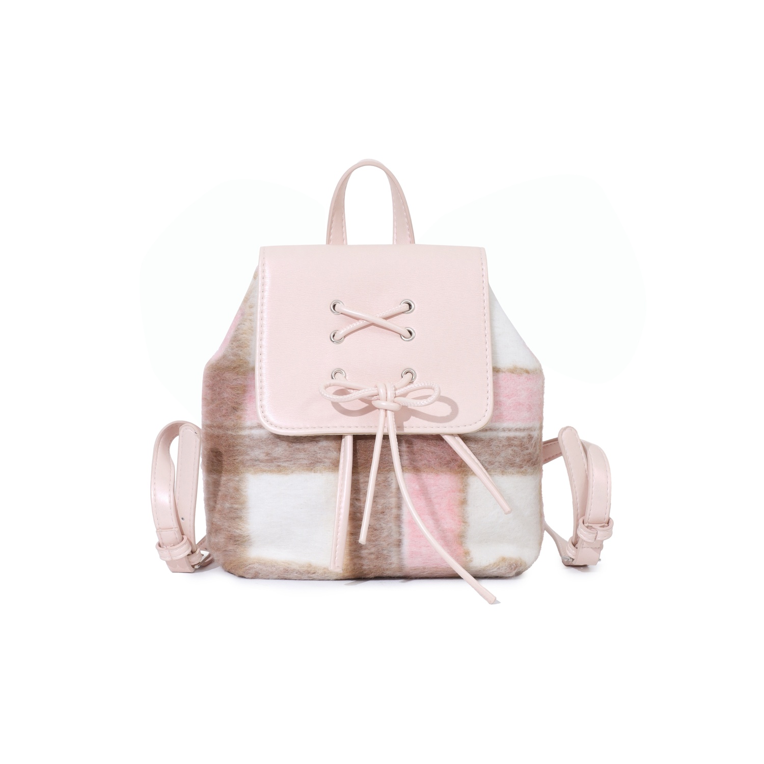 

Рюкзак OTA Backpacks, Pink Plaid Pink Bowknot