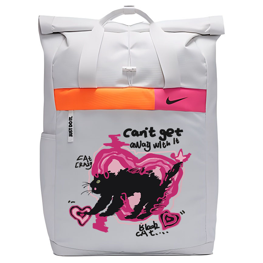 

Nike Тканевый рюкзак унисекс светло-серый, Heart Cat