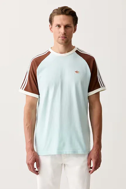 Футболка с raglan-рукавом Cali Adidas Originals, синий
