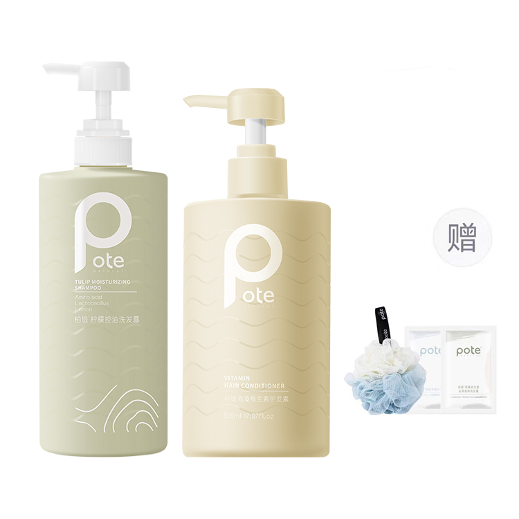 

Лимонный шампунь для контроля жирности, придающий объем и пышность 780мл*1/780мл*2 POTE