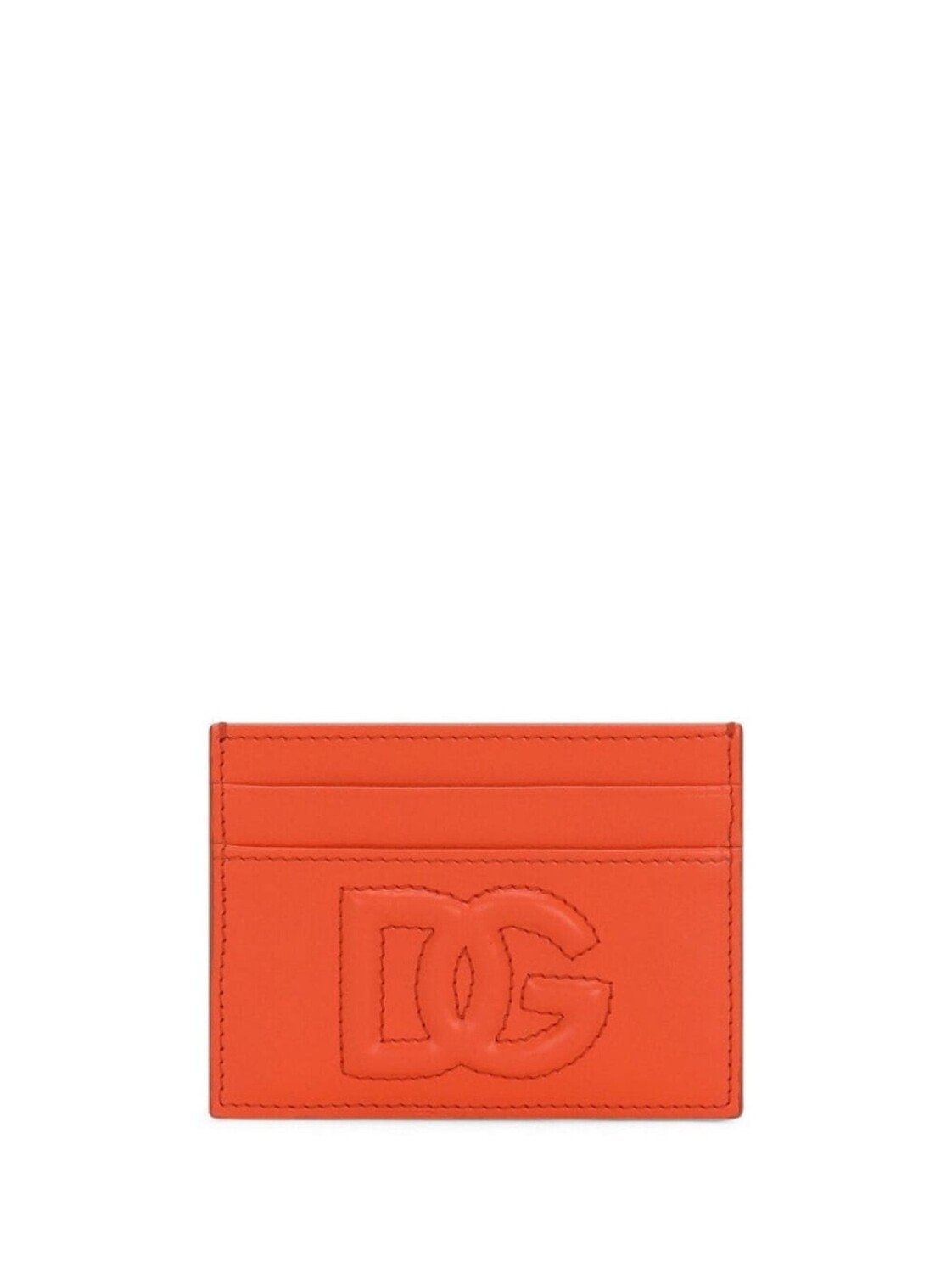 

Dolce & Gabbana картхолдер с тисненым логотипом, оранжевый