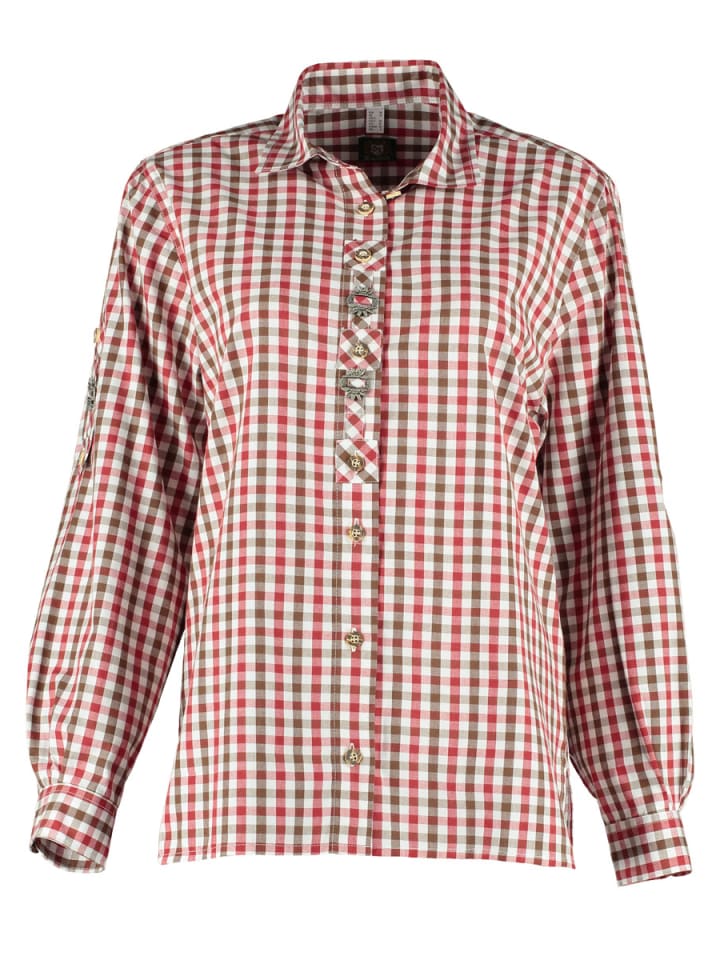 

Традиционная блузка Volima темно-коричневого цвета OS-Trachten