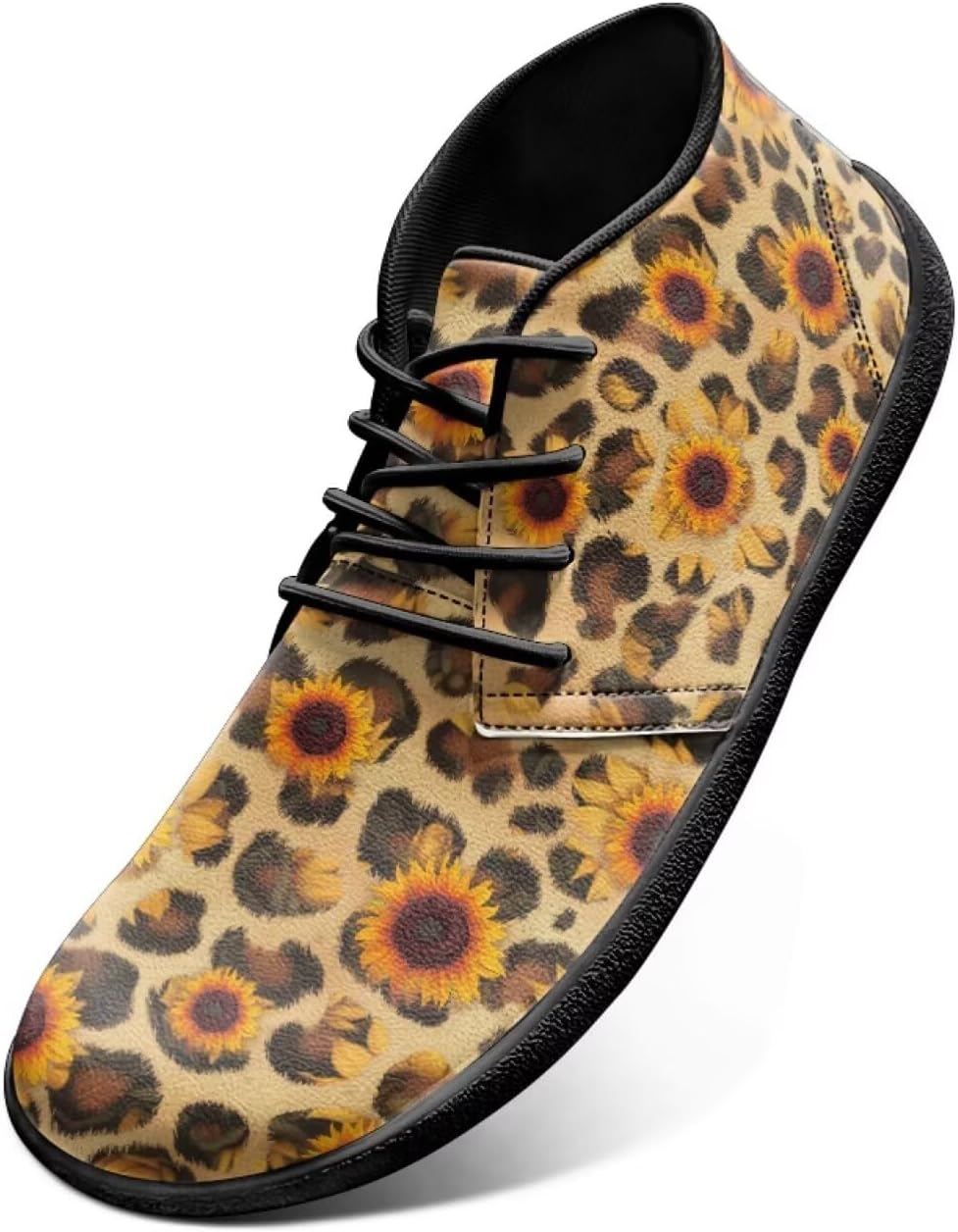 

Мужские дорожные кроссовки Anima Print с широкой носочной частью, классические низкие кеды с нулевым перепадом, легкие минималистичные кроссовки Chririnla, Sunflower Leopard