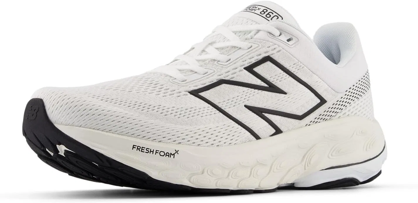 Мужские беговые кроссовки New Balance Fresh Foam X 860 V14, White Black Sea Salt