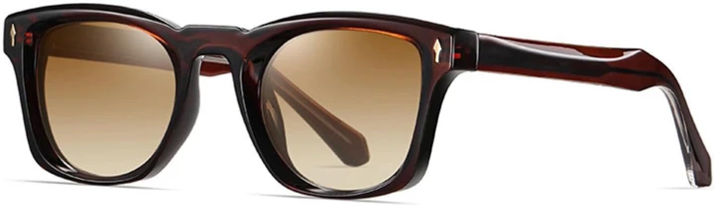 

Модные женские поляризованные солнцезащитные очки в стиле ретро и панк, прозрачные градиентные солнцезащитные очки с защитой от УФ-излучения UV400 для мужчин SZVVBKK, Brown Tea Gradient