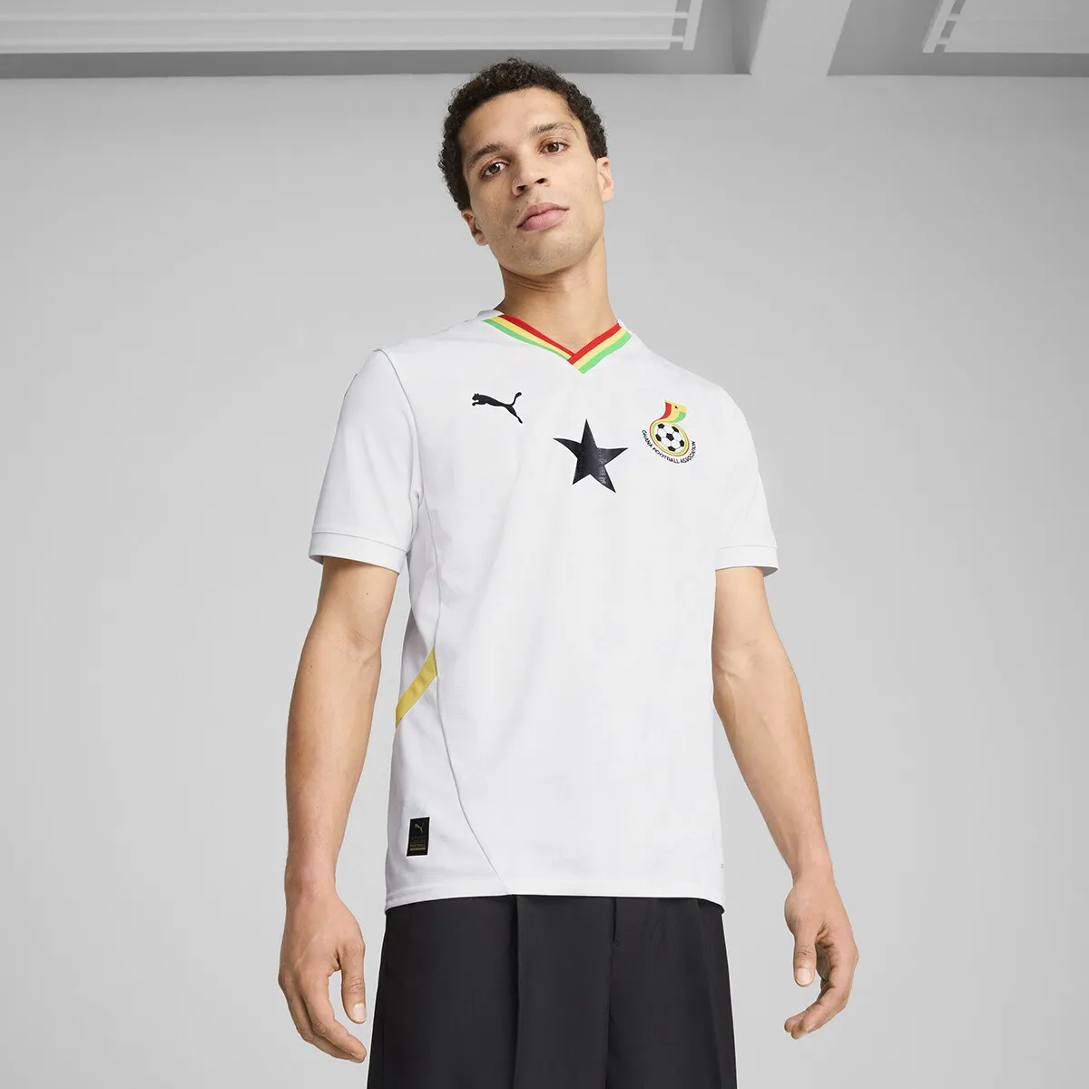 

Мужская футболка-реплика Puma Ghana 2024-2025 Home, белый