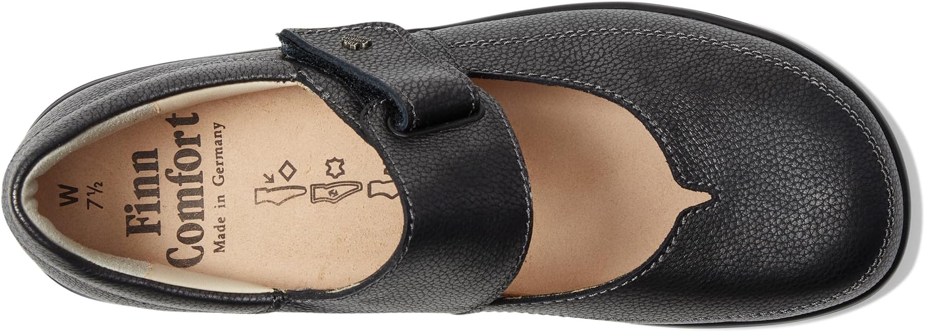 Балетки Finn Comfort Women's Nagasaki Carbon Natural, Charcoal — фото 2