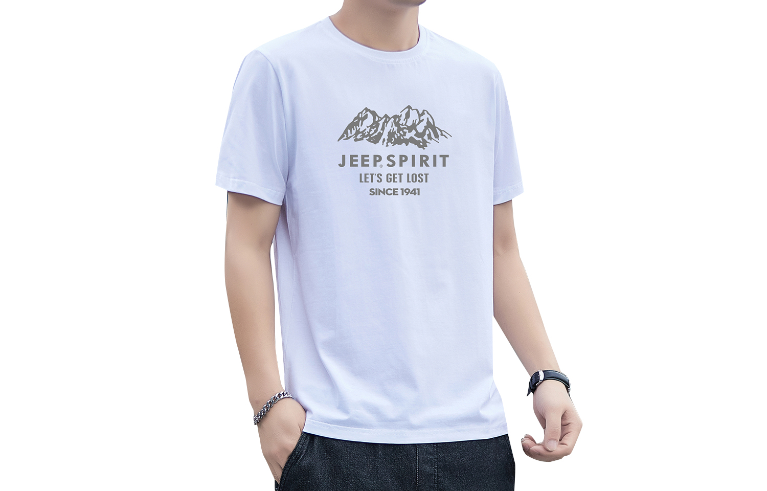 

Футболка с рукавами, мужская JEEP SPIRIT, серый