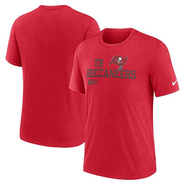 

Мужская красная футболка tampa bay buccaneers overlap lockup tri-blend Nike