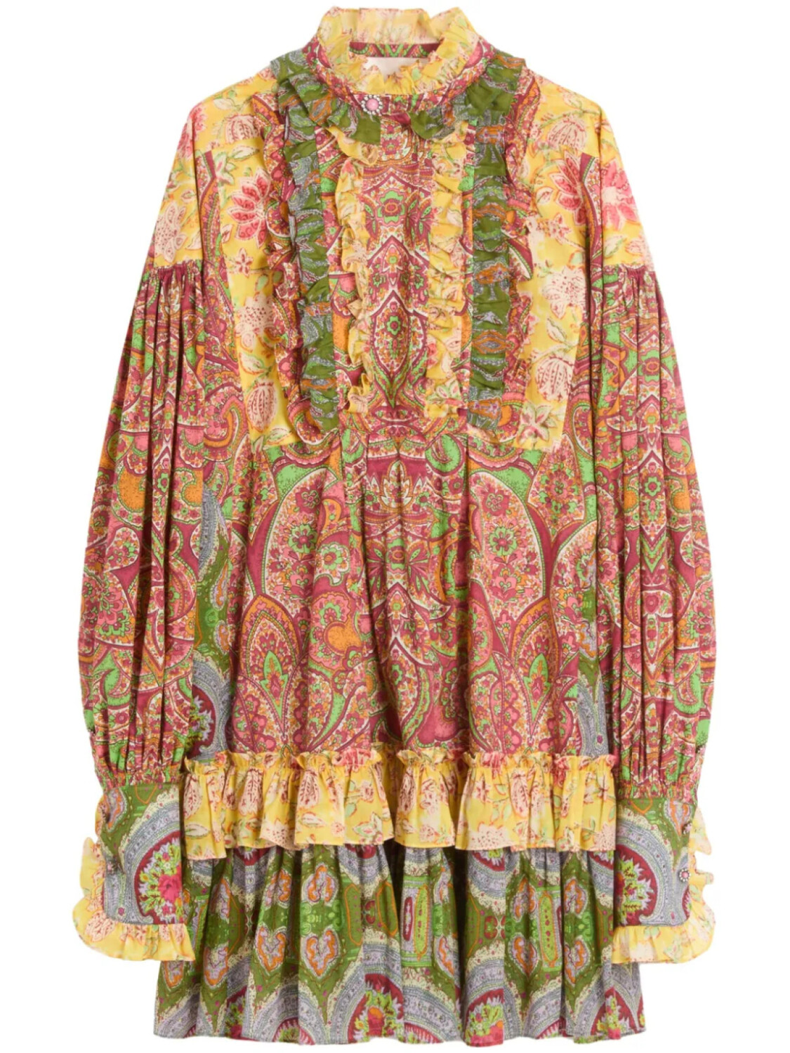 

Valentino Garavani платье мини Voyage Imaginaire, желтый