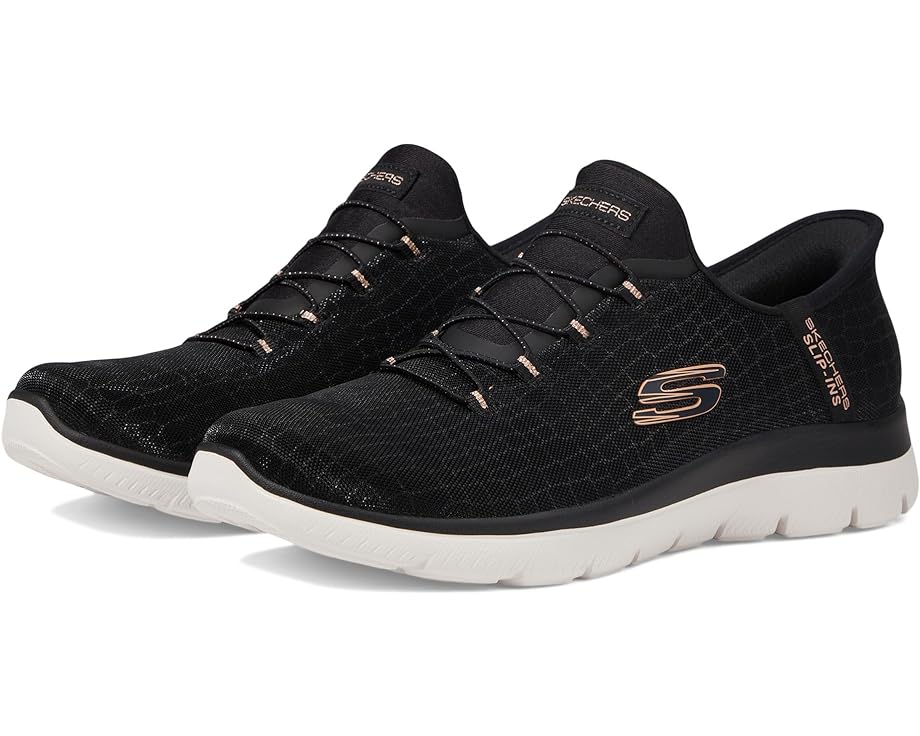 

Кроссовки SKECHERS Summits-Slip Ins, цвет Black/Rose Gold